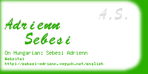 adrienn sebesi business card